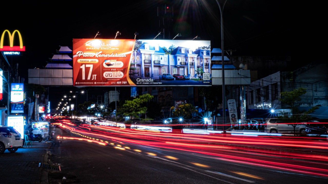 Iklan Billboard Bando di Sukarame, Bandar Lampung